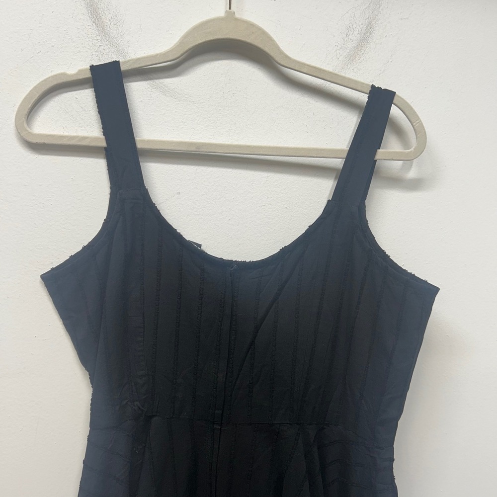 NWT Disturbia Blythe Handkerchief Hem Midaxi Dress Black Cotton whimsigoth 10 - Picture 8 of 10